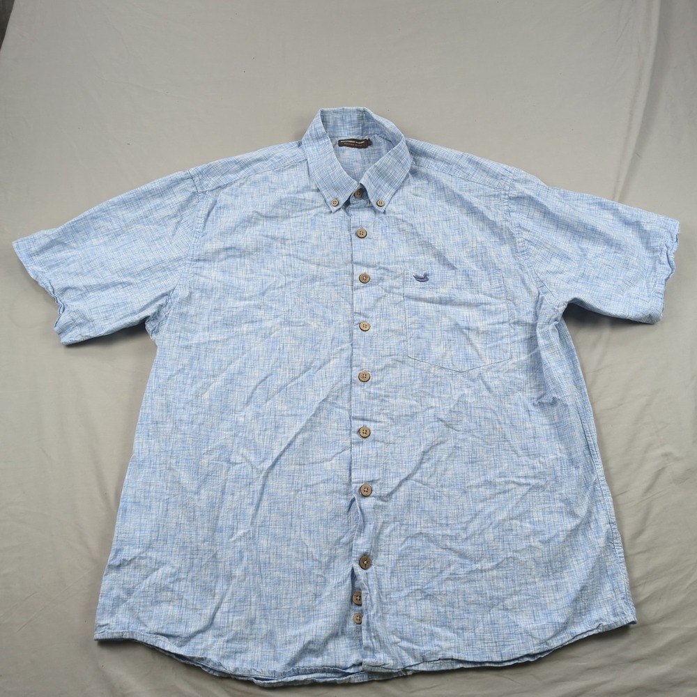 Southern Marsh Shirt Mens Large Blue Chambray Casual Office Outdoor